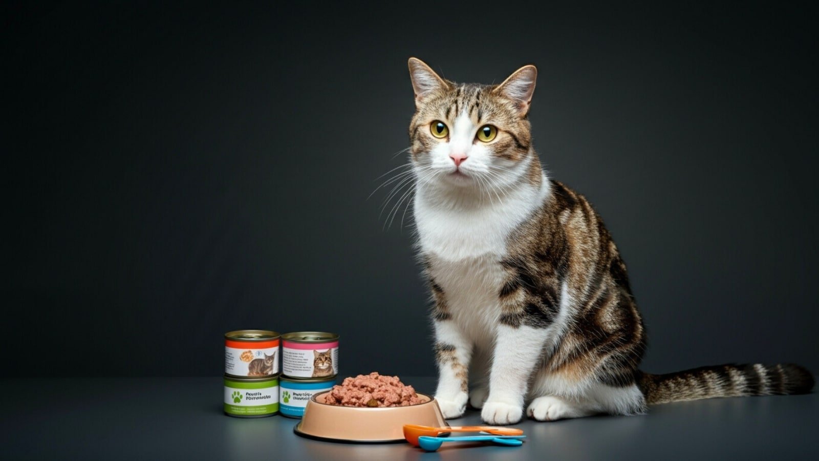 How much wet food to feed a cat daily? Vet-approved guide - cat eating wet food with portion chart showing how much wet food to feed daily for healthy adult and kitten cats.